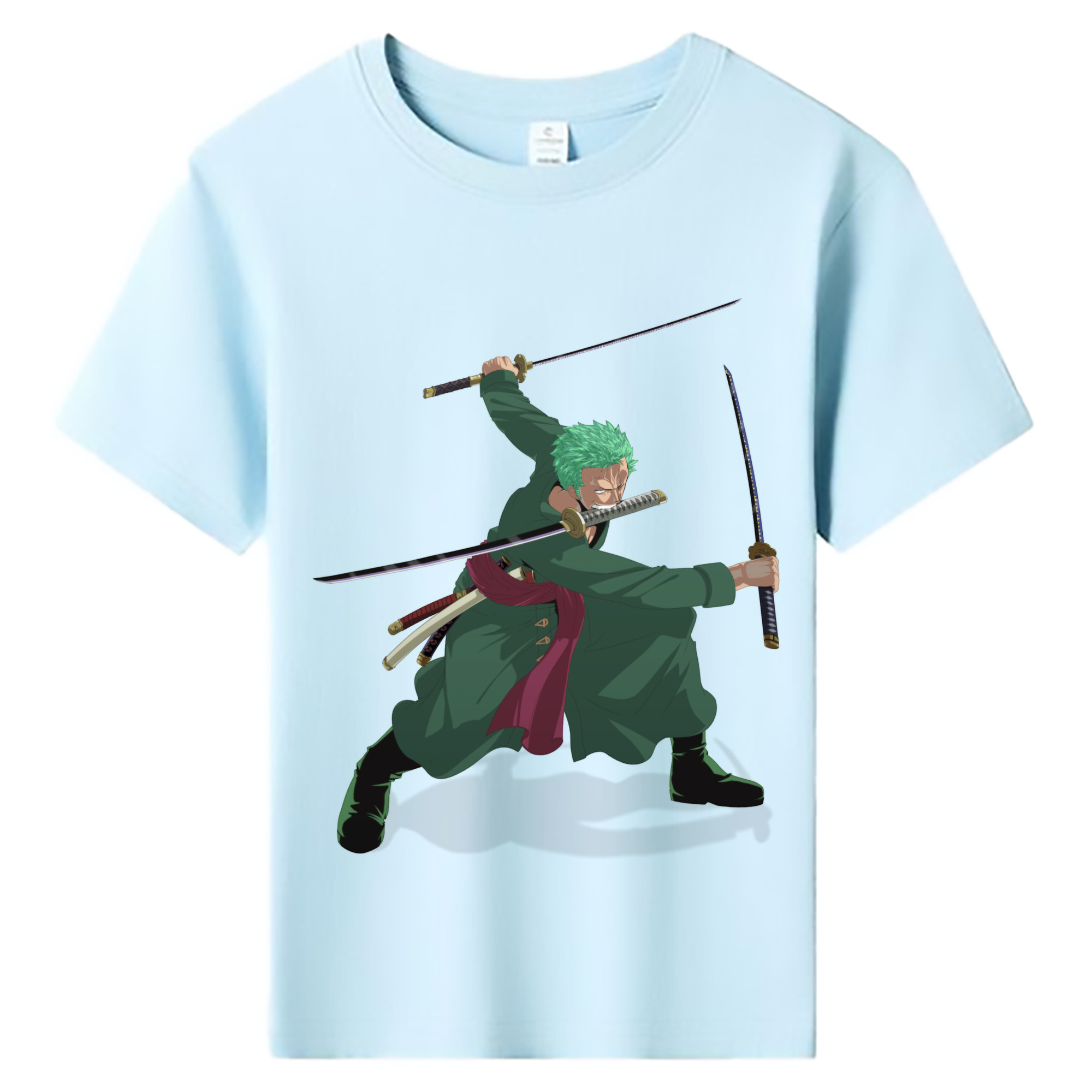 ワンピース ロロノア・ゾロ ONE PIECE Roronoa Zoro 綿100％キッズTシャツ（フロントプリント）